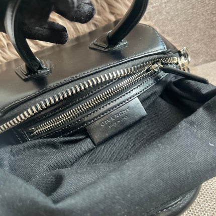 Preloved Authentic Givenchy Mini Antigona Bag Black Calf Leather