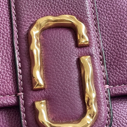 Preloved Authentic Marc Jacobs Interlock Saddle Bag in Plum