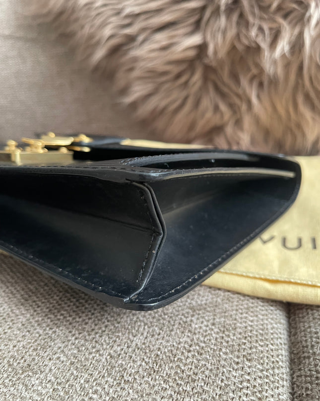 Preloved Authentic Louis Vuitton Epi Leather Sellier Dragonne Clutch – Black (Noir)