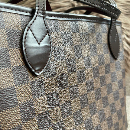Preloved Authentic Louis Vuitton Neverfull PM — Damier Ebène Canvas