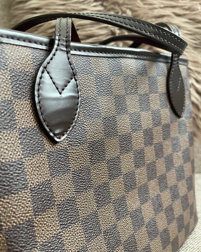 Preloved Authentic Louis Vuitton Neverfull PM — Damier Ebène Canvas