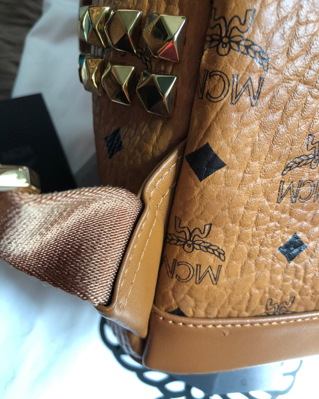 Preloved  MCM Stark Side Studs Backpack