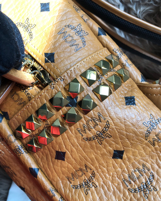 Preloved  MCM Stark Side Studs Backpack