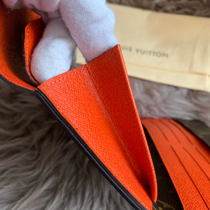 Louis Vuitton Monogram Orange Marie-Lou Wallet