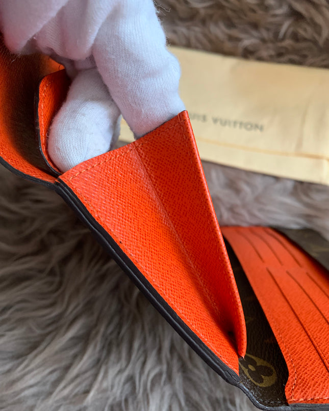 Louis Vuitton Monogram Orange Marie-Lou Wallet