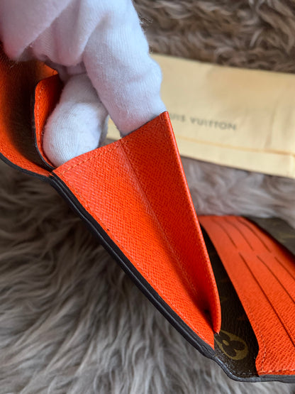 Louis Vuitton Monogram Orange Marie-Lou Wallet