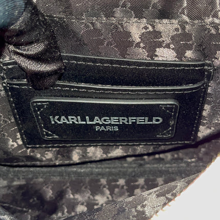 Peloved Authentic Karl Lagerfeld Paris Camera Bag – Pink Pebbled Leather, Logo Strap (Brand New)
