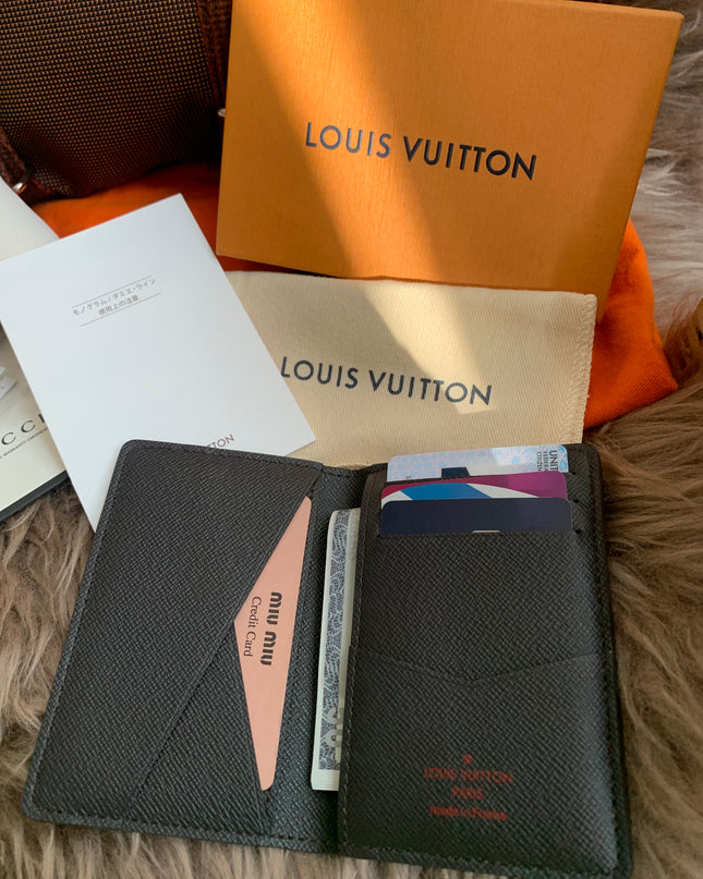 LOUIS VUITTON Damier Ebene Canvas Pocket Organizer