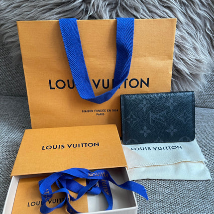 Preloved Authentic Louis Vuitton Slender Wallet in Monogram Eclipse