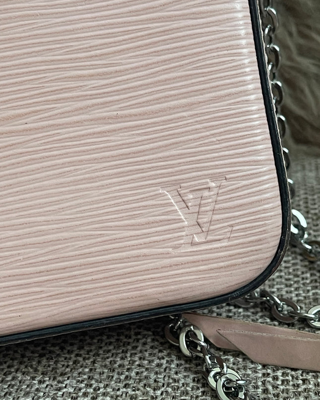 Preloved Authentic Louis Vuitton Felicie Pochette Epi Leather Rose Ballerine