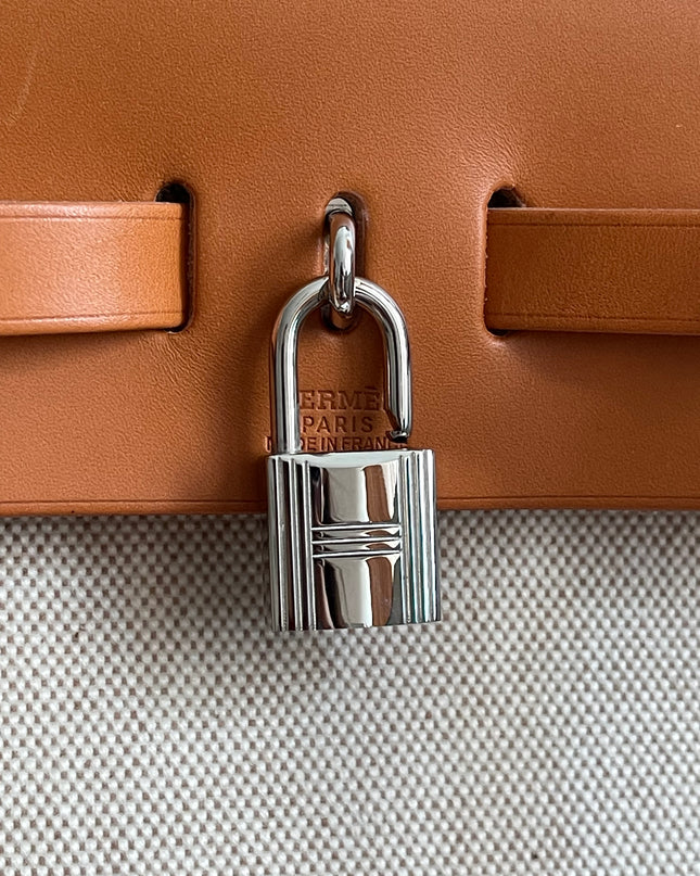 Preloved Authentic Hermes Herbag Zip