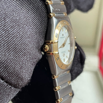 Preloved Authentic Omega Constellation 22.5 mm, Steel - Yellow Gold on Steel - Gold Full Bar