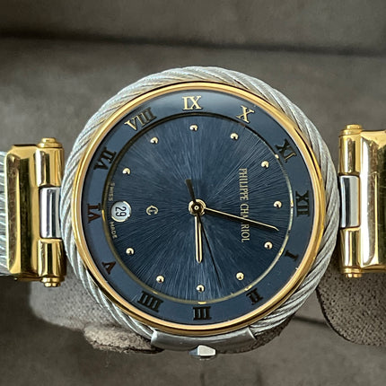 Preloved Authentic Philippe Charriol Blue Dial 27mm