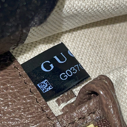 Preloved Authentic Gucci GG Supreme Canvas Leather and Python Medium Bamboo 1947 Top Handle Bag