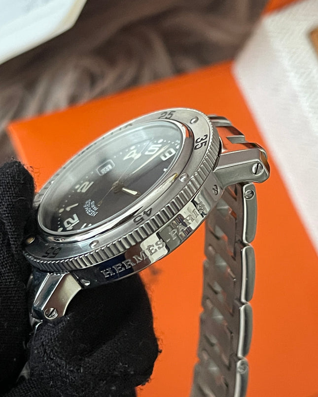 Preloved Authentic Rank A Hermes Clipper CL7.710 38mm Watch