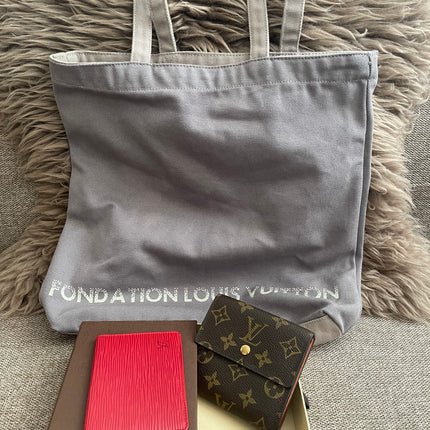 Preloved Authentic LV Bundle Tote, Epi Card Holder & Monogram Wallet