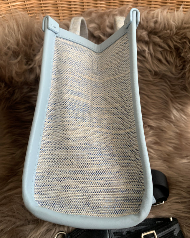 MARC JACOBS 
Canvas Small Summer Tote Bag Blue