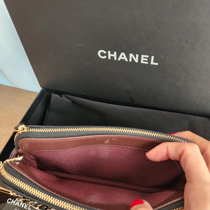 Preloved Authentic Chanel Wallet on Chain Crossbody Black Caviar
