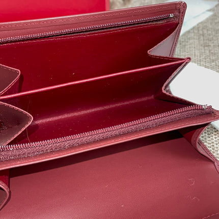 Preloved Authentic Cartier Must de Cartier Long Wallet in Bordeaux