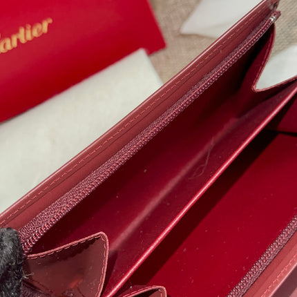 Preloved Authentic Cartier Must de Cartier Long Wallet in Bordeaux