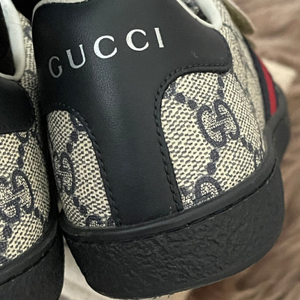 Preloved Authentic Gucci Kids Ace Sneakers (GG Supreme) sz 31