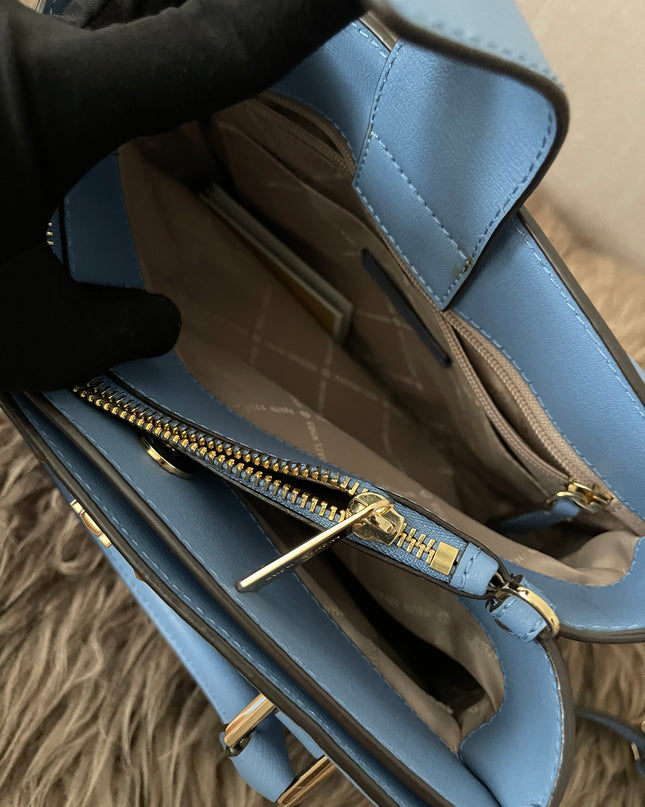 Preloved Authentic Michael Kors Kinsley Accordion Satchel