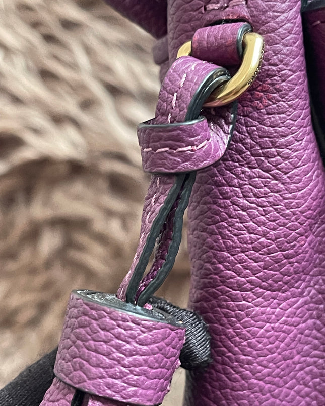 Preloved Authentic Marc Jacobs Interlock Saddle Bag in Plum