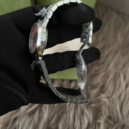 Preloved Authentic Gucci G-Timeless Mystic Cat (Feline Head) – Pink Mother-of-Pearl Dial