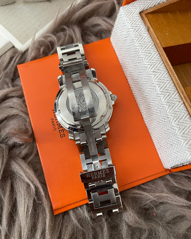 Preloved Authentic Rank A Hermes Clipper CL7.710 38mm Watch