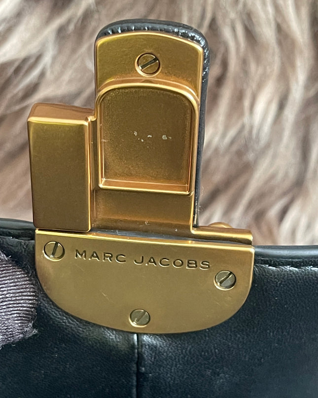 Preloved Authentic Marc Jacobs The St. Marc Top Handle Bag in Black — Brand New