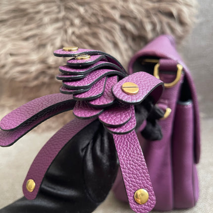 Preloved Authentic Marc Jacobs Interlock Saddle Bag in Plum