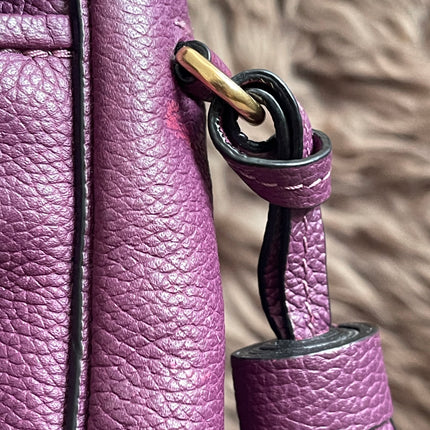 Preloved Authentic Marc Jacobs Interlock Saddle Bag in Plum