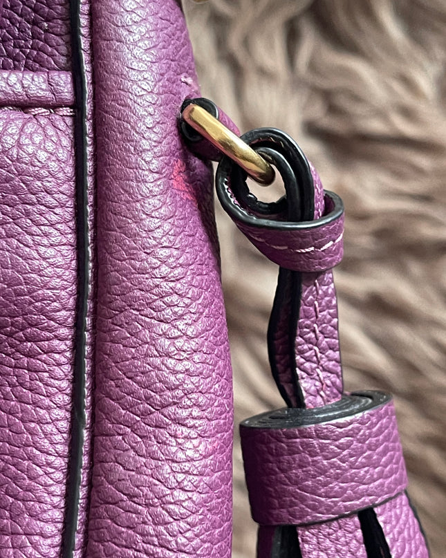 Preloved Authentic Marc Jacobs Interlock Saddle Bag in Plum