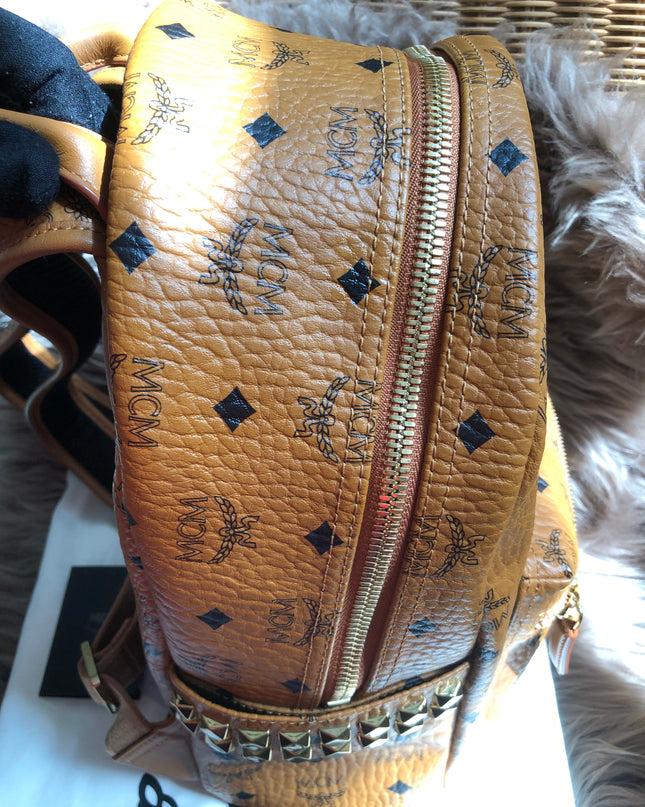 Preloved  MCM Stark Side Studs Backpack
