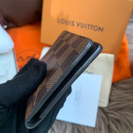 LOUIS VUITTON Damier Ebene Canvas Pocket Organizer