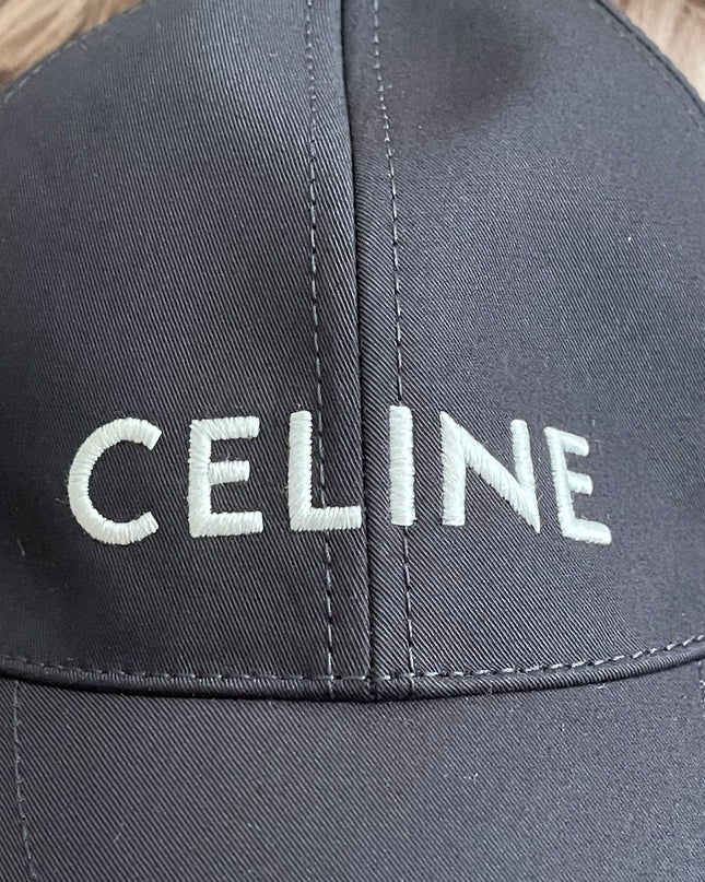 Preloved AuthenticCeline Embroidered Logo Baseball Cap – Black