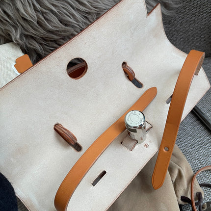 Preloved Authentic Hermes Herbag Zip