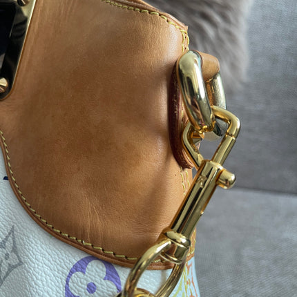 Preloved Authentic Louis Vuitton Monogram Multicolore Judy MM – White