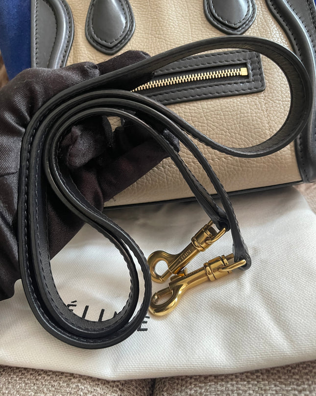 Preloved Authentic Céline Nano Luggage Bag + Louis Vuitton Monogram Wallet Authenticated Bundle