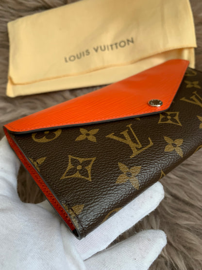 Louis Vuitton Monogram Orange Marie-Lou Wallet