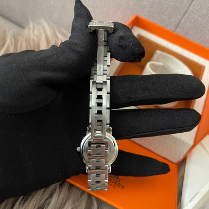 Preloved Authentic Hermes Stainless Steel Clipper 24mm Watch