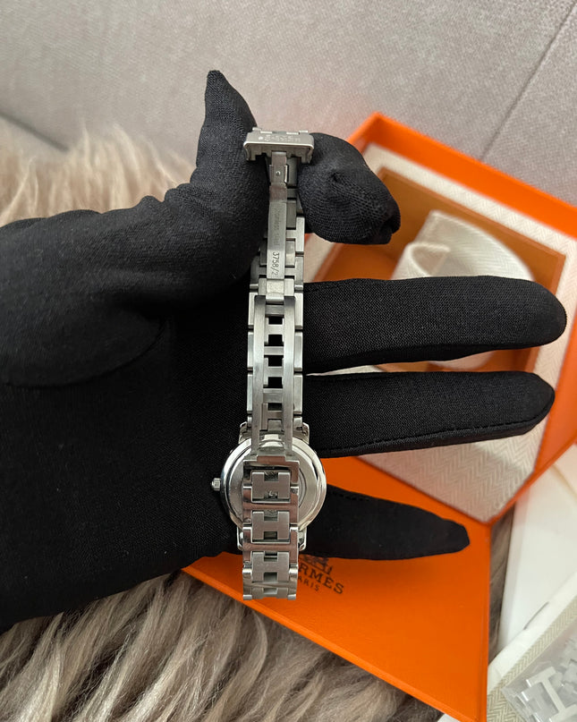 Preloved Authentic Hermes Stainless Steel Clipper 24mm Watch