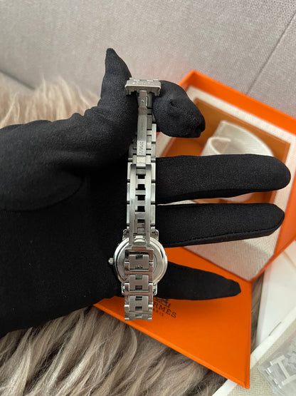 Preloved Authentic Hermes Stainless Steel Clipper 24mm Watch