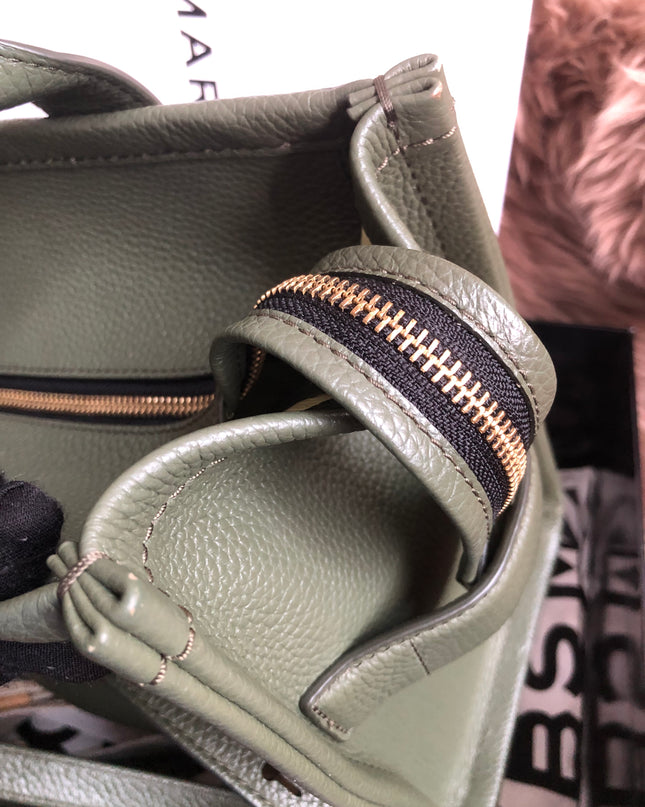 Preloved Marc Jacobs the medium leather tote bag in Green