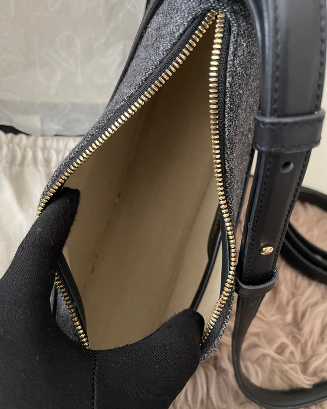 Preloved Authentic Polène Numéro Dix Grained Black Edition Calfskin