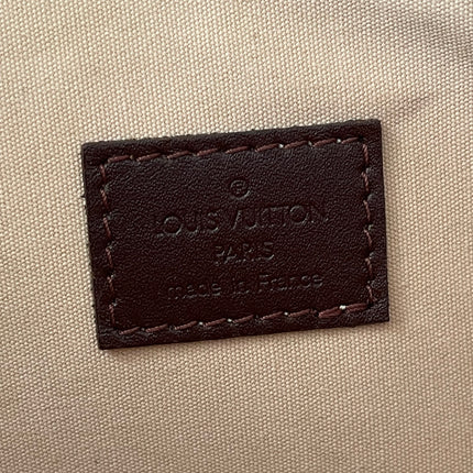 Preloved Authentic Louis Vuitton Monogram Mini Lin Marjorie shoulder bag in burgundy cloth with leather trim