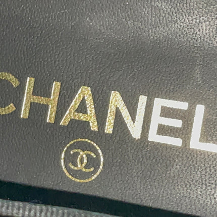 Preloved Authentic Chanel Ballet Flats — Black Lambskin & Patent Cap Toe (Size 35½)