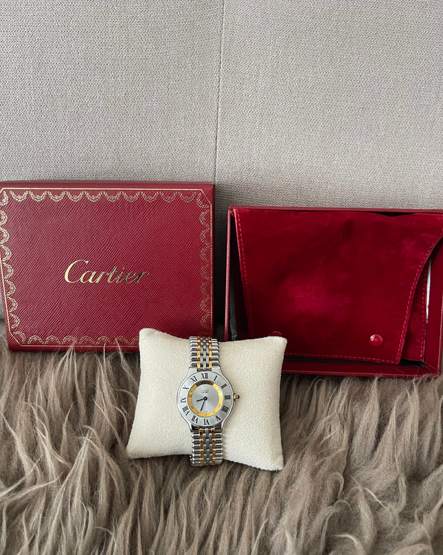 Preloved Authentic Rank A Cartier 21 Must de Cartier Watch 16.5cm