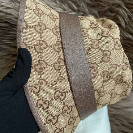 UNUSED GUCCI GG CANVAS BUCKET HAT