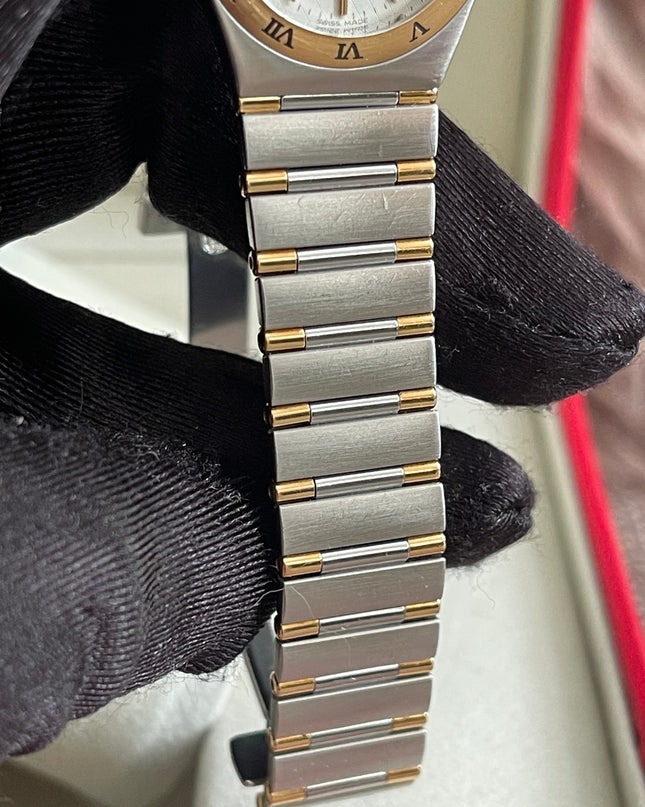 Preloved Authentic Omega Constellation 22.5 mm, Steel - Yellow Gold on Steel - Gold Full Bar